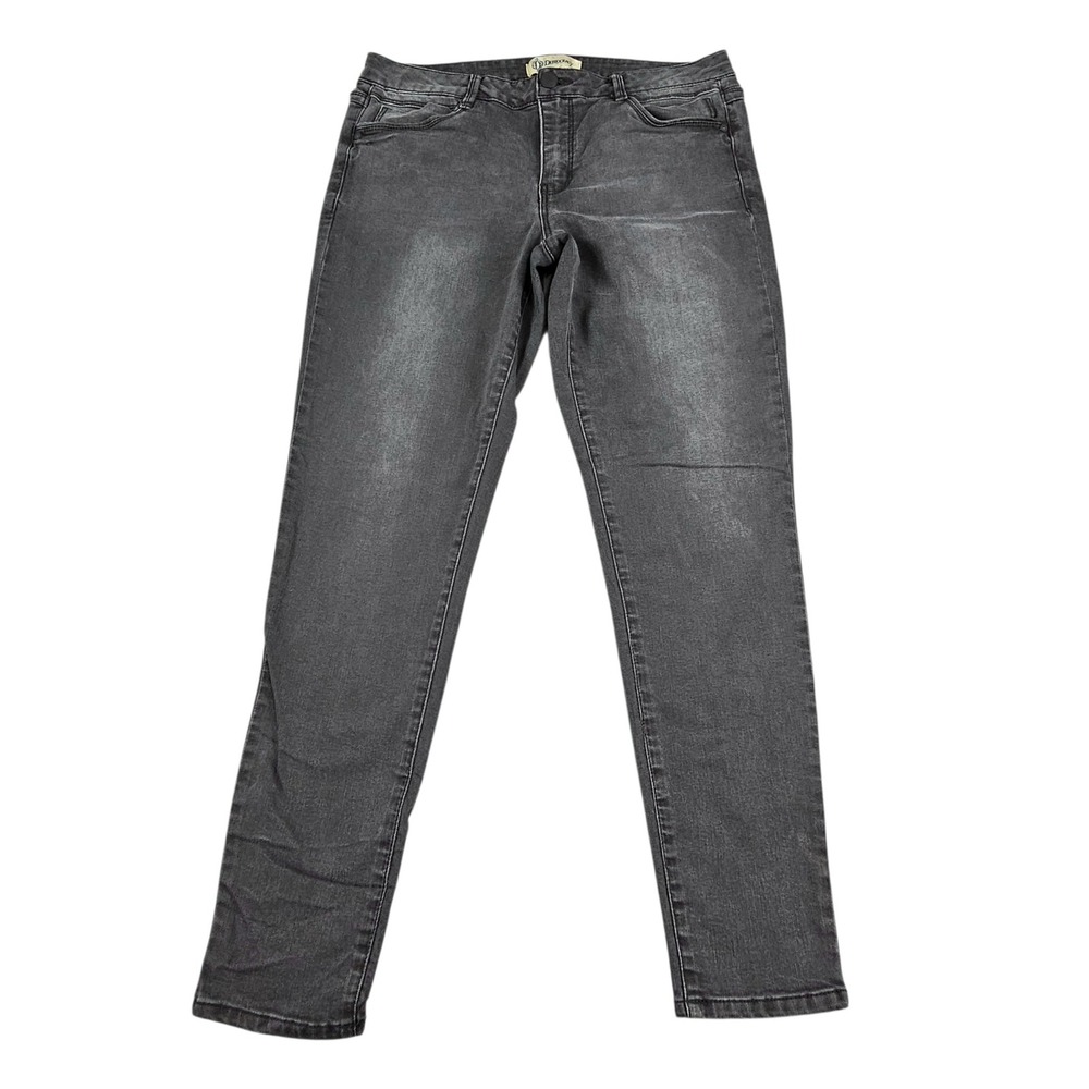 Democracy Womens Jegging Size 12 Stretch Denim Skinny Jeans Faded Black